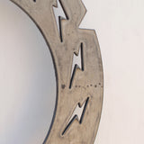 3/16" Steel Rock Rings cool lightning design