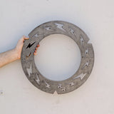 3/16" Steel Rock Rings cool lightning design