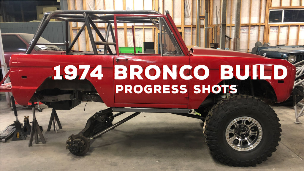 Progress Shots of Vintage 1974 Ford Bronco: Custom Roll Cage, Plate Bumper, + Suspension Upgrades