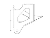 CAD drawing of lifted track bar bracket cummins